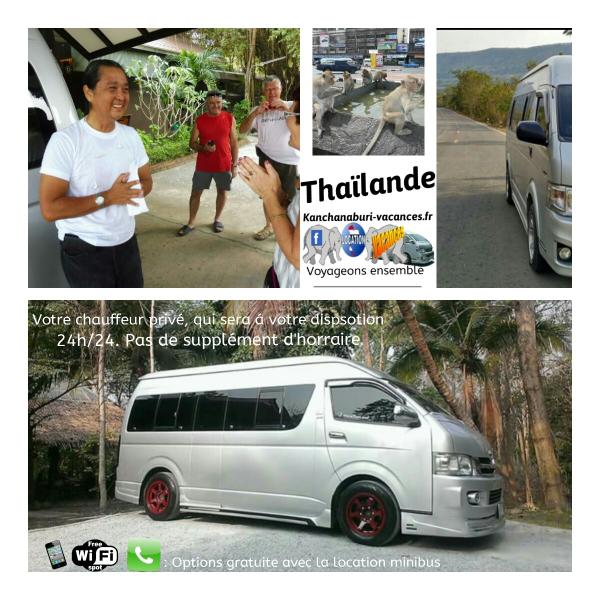 minivan kanchanaburi vacances Thailande